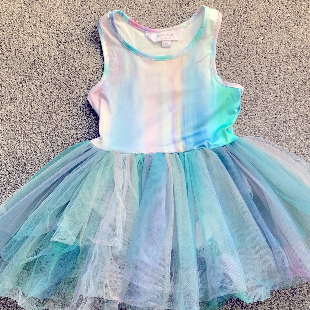 I Love Plum Watercolor Tutu